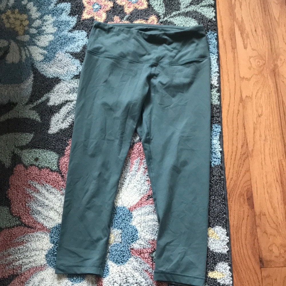 Green yoga pants